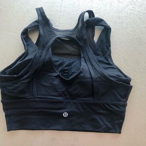 Lululemon Black Mesh crop/bra